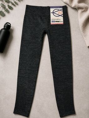 Womens Charcoal Heather Leggings - L/XL